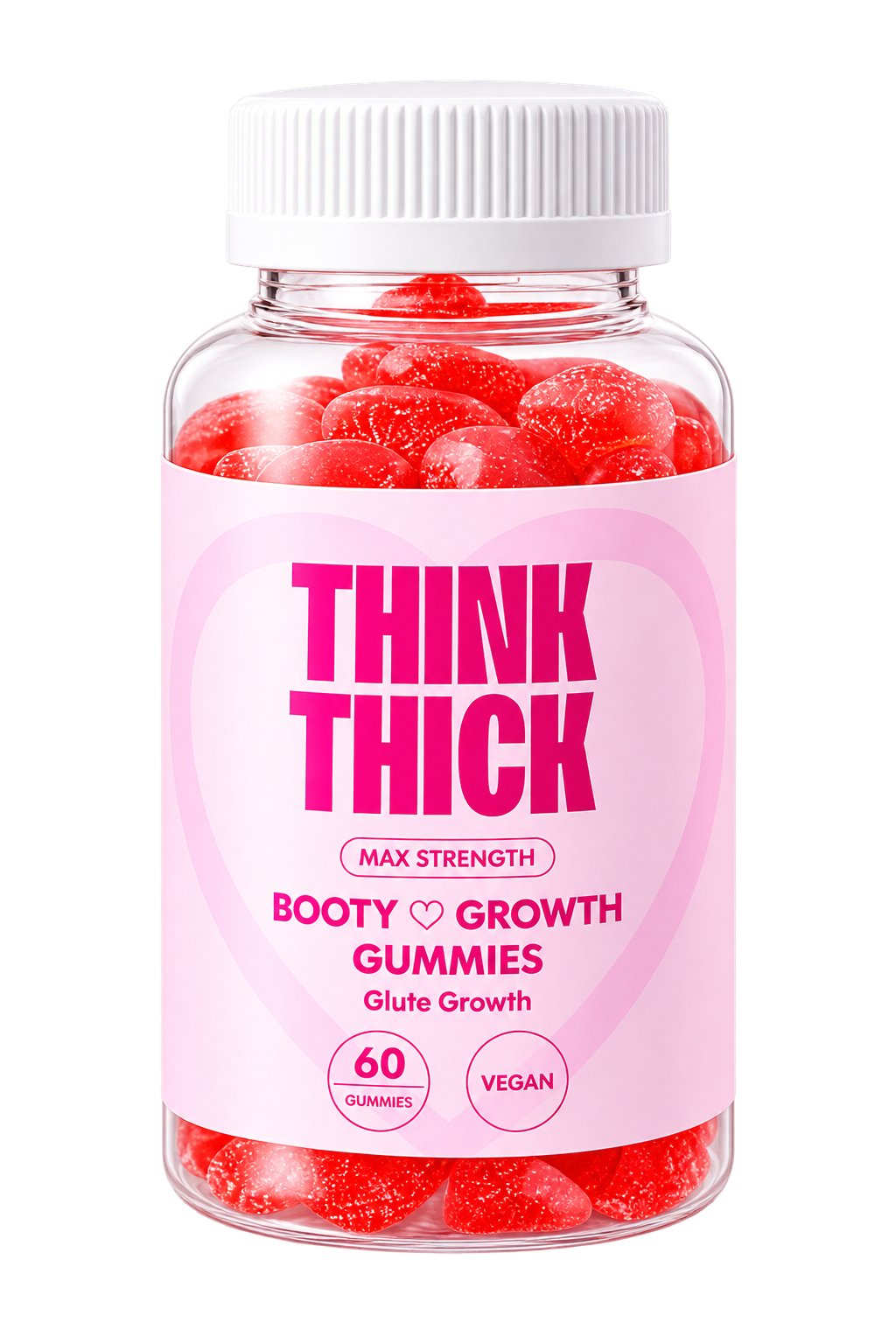 Think Thick Booty Growth Gummies bottle